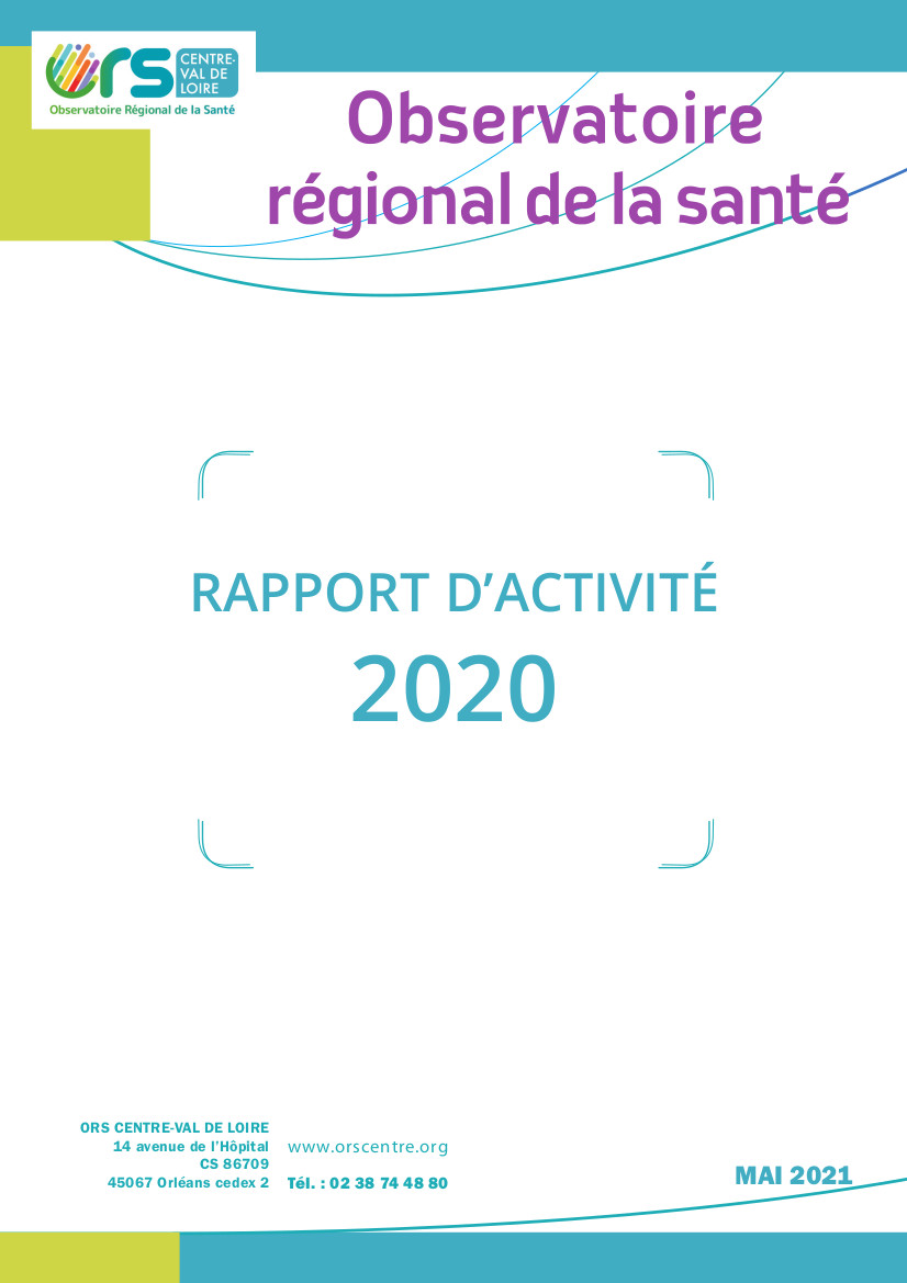 Couverture du rapport d'activité 2020