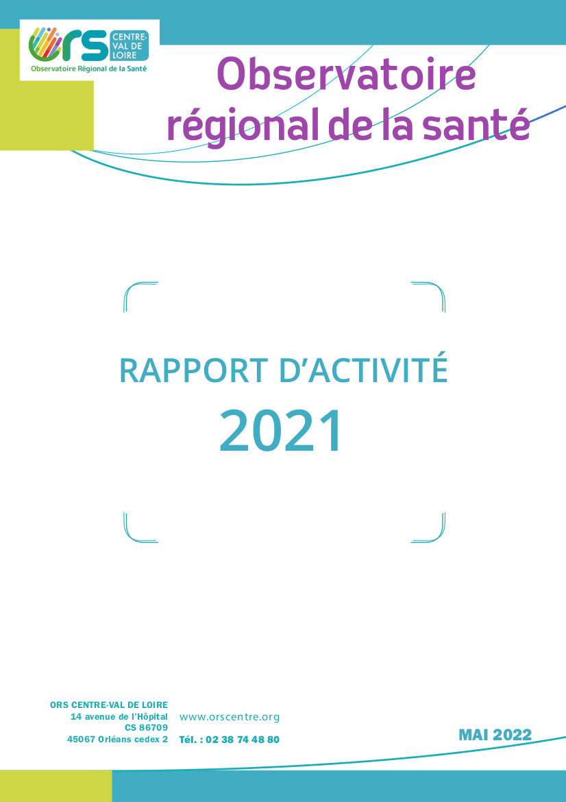 Couverture du rapport d'activité 2021