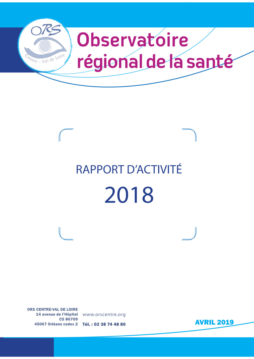 Couverture du rapport d'activité 2018