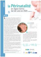La périnatalité en région Centre-Val de Loire en 2020