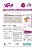 Les maladies à caractère professionnel en région Centre-Val de Loire - Résultats des quinzaines 2023