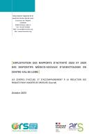 Exploitation des rapports d'activité 2023 et 2024 des dispositifs médico-sociaux d'addictologie en Centre-Val de Loire - Caarud
