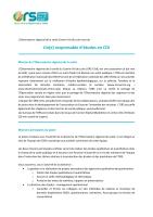 Offre d'emploi - Responsable d'études